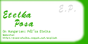 etelka posa business card